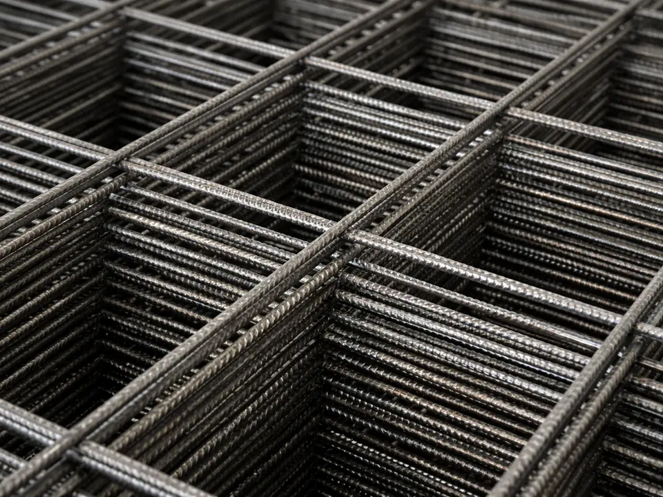 Detail lembaran wiremesh Halarag kawat ulir hasil pengelasan spot welding