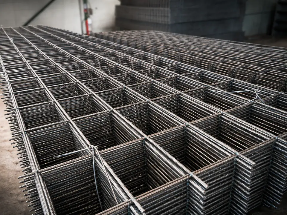 Tumpukan lembar wiremesh custom Halarag kawat ulir